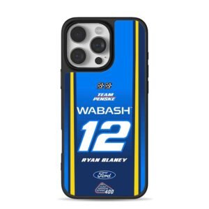 Ryan Blaney 12 Wabash Ford NASCAR iPhone 16 Pro Max Black Case