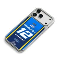 Ryan Blaney 12 Wabash Ford NASCAR iPhone 17 Pro Max Electroplated Silver Case2