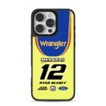 Ryan Blaney 12 Wrangler Ford NASCAR iPhone 16 Pro Max Black Case