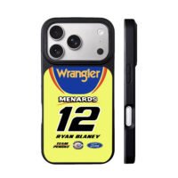 Ryan Blaney 12 Wrangler Ford NASCAR iPhone 17 Pro Max Black Case