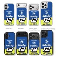 RyanBlaney 12 NASCAR Ford DutchBoy Chris Brown Phone Case Black Electroplated Silver For Iphone 11 To 17