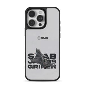 Saab JAS39 Gripen fighter jet iPhone 16 Pro Max Black Case
