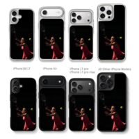 Sabalenka hitting tennis ball Chris Brown Phone Case Black Electroplated Silver For Iphone 11 To 17