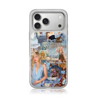 Sabrina Carpenter espresso collage iPhone 17 Pro Max Electroplated Silver Case1