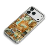 Sabrina Carpenter Espresso collage iPhone 17 Pro Max Electroplated Silver Case2