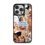 Sabrina Carpenter fan photo collage iPhone 16 Pro Max Black Case