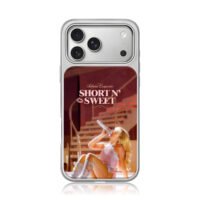 Sabrina Carpenter on Short N Sweet iPhone 17 Pro Max Electroplated Silver Case1