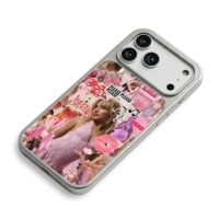 Sabrina Carpenter pink pop collage iPhone 17 Pro Max Electroplated Silver Case2