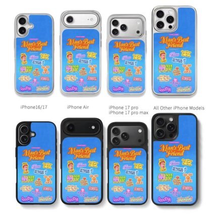 Sabrina Carpenter retro sticker set Chris Brown Phone Case Black Electroplated Silver For Iphone 11 To 17