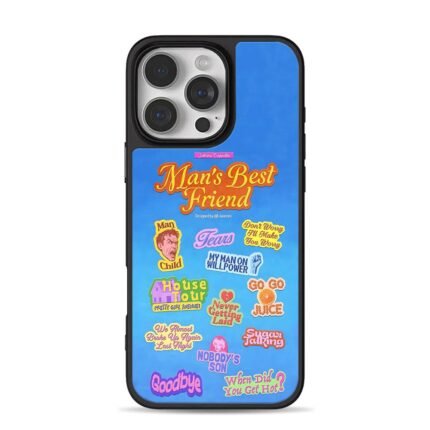 Sabrina Carpenter retro sticker set iPhone 16 Pro Max Black Case