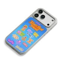 Sabrina Carpenter retro sticker set iPhone 17 Pro Max Electroplated Silver Case2