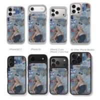 Sabrina Carpenter Short n Sweet art Chris Brown Phone Case Black Electroplated Silver For Iphone 11 To 17