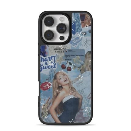 Sabrina Carpenter Short n Sweet art iPhone 16 Pro Max Black Case