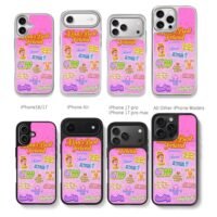 Sabrina Carpenter song sticker set Chris Brown Phone Case Black Electroplated Silver For Iphone 11 To 17