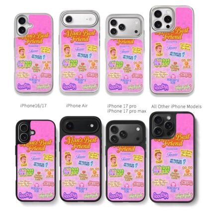Sabrina Carpenter song sticker set Chris Brown Phone Case Black Electroplated Silver For Iphone 11 To 17