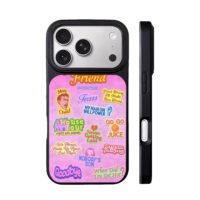 Sabrina Carpenter song sticker set iPhone 17 Pro Max Black Case