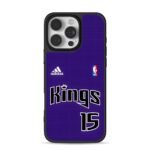 Sacramento Kings 15 NBA adidas iPhone 16 Pro Max Black Case