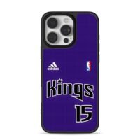 Sacramento Kings 15 NBA adidas iPhone 16 Pro Max Black Case