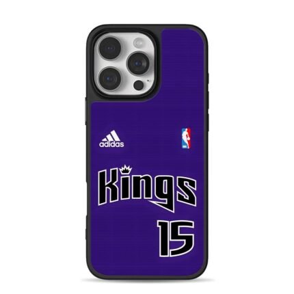 Sacramento Kings 15 NBA adidas iPhone 16 Pro Max Black Case