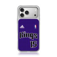Sacramento Kings 15 NBA adidas iPhone 17 Pro Max Electroplated Silver Case1