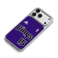 Sacramento Kings 15 NBA adidas iPhone 17 Pro Max Electroplated Silver Case2