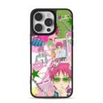 Saiki K anime pink y2k collage iPhone 16 Pro Max Black Case