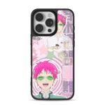 Saiki Kusuo anime dessert star art iPhone 16 Pro Max Black Case