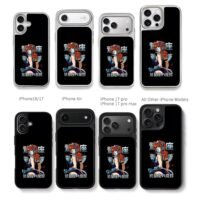 Saint Seiya Eagle Marin anime girl Chris Brown Phone Case Black Electroplated Silver For Iphone 11 To 17