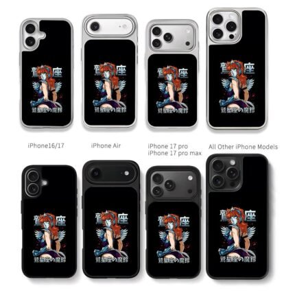 Saint Seiya Eagle Marin anime girl Chris Brown Phone Case Black Electroplated Silver For Iphone 11 To 17
