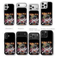 Saint Seiya Five Bronze Knights Chris Brown Phone Case Black Electroplated Silver For Iphone 11 To 17