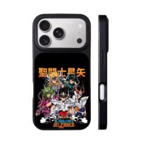 Saint Seiya Five Bronze Knights iPhone 17 Pro Max Black Case