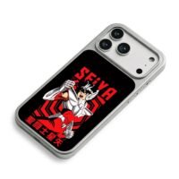 Saint Seiya Seiya anime art iPhone 17 Pro Max Electroplated Silver Case2