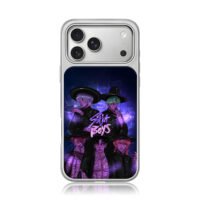 Saja Boys 5 cowboy hat purple art iPhone 17 Pro Max Electroplated Silver Case1