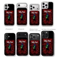 Sally Face guitar on bloody red Chris Brown Phone Case Black Electroplated Silver For Iphone 11 To 17