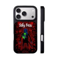 Sally Face guitar on bloody red iPhone 17 Pro Max Black Case
