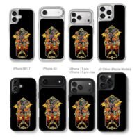 Samus Aran vs Ridley fiery art Chris Brown Phone Case Black Electroplated Silver For Iphone 11 To 17