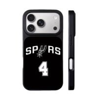 San Antonio Spurs number 4 logo iPhone 17 Pro Max Black Case
