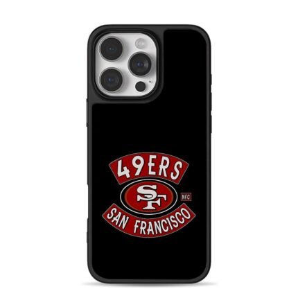 San Francisco 49ers NFC football team logo iPhone 16 Pro Max Black Case