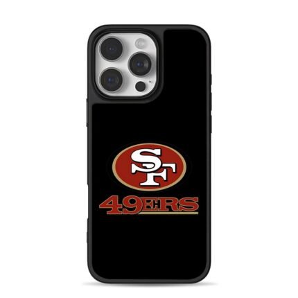 San Francisco 49ers team logo iPhone 16 Pro Max Black Case