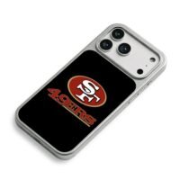 San Francisco 49ers team logo iPhone 17 Pro Max Electroplated Silver Case2