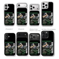 Sanemi Shinazugawa Demon Slayer art Chris Brown Phone Case Black Electroplated Silver For Iphone 11 To 17