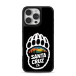 Santa Cruz CA bear paw forest logo iPhone 16 Pro Max Black Case