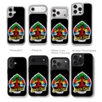 Santa Cruz California bear redwood Chris Brown Phone Case Black Electroplated Silver For Iphone 11 To 17