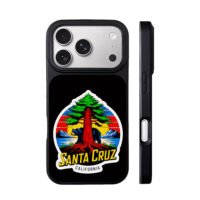 Santa Cruz California bear redwood iPhone 17 Pro Max Black Case