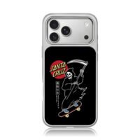 Santa Cruz grim reaper scythe skate iPhone 17 Pro Max Electroplated Silver Case1