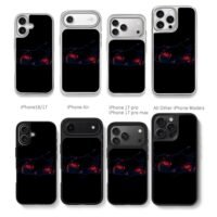 Sasuke Mangekyo Sharingan Red Eyes Chris Brown Phone Case Black Electroplated Silver For Iphone 11 To 17