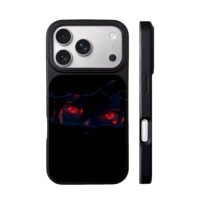 Sasuke Mangekyo Sharingan Red Eyes iPhone 17 Pro Max Black Case
