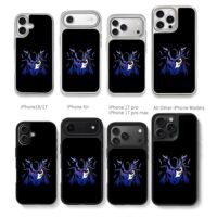 Sasuke Uchiha blue sharingan mask Chris Brown Phone Case Black Electroplated Silver For Iphone 11 To 17