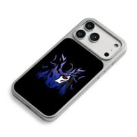 Sasuke Uchiha blue sharingan mask iPhone 17 Pro Max Electroplated Silver Case2