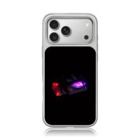 Sasuke Uchiha glowing dual eyes iPhone 17 Pro Max Electroplated Silver Case1